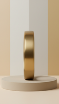 Brazalete minimalista de latón mate